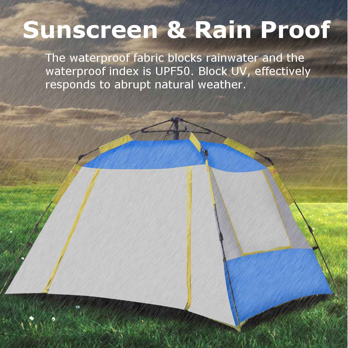 Cheap Goat Tents Camping tent Open beach tents outdoor camping 6 7 Person Windbreak Dual Layer Waterproof barraca de acampamento tente de camping Tents 